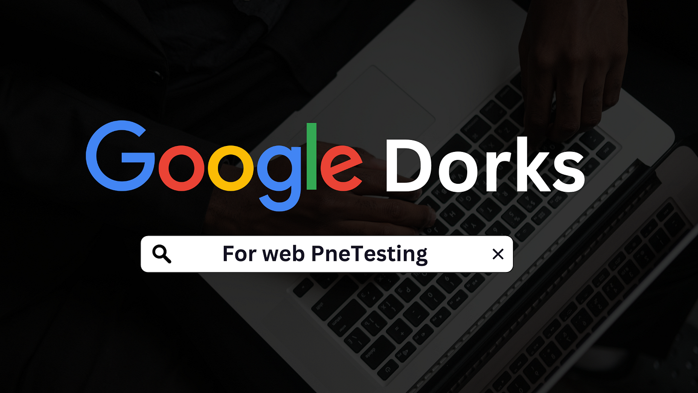 Interfaz de búsqueda de Google con operadores avanzados en una consola de terminal oscura.